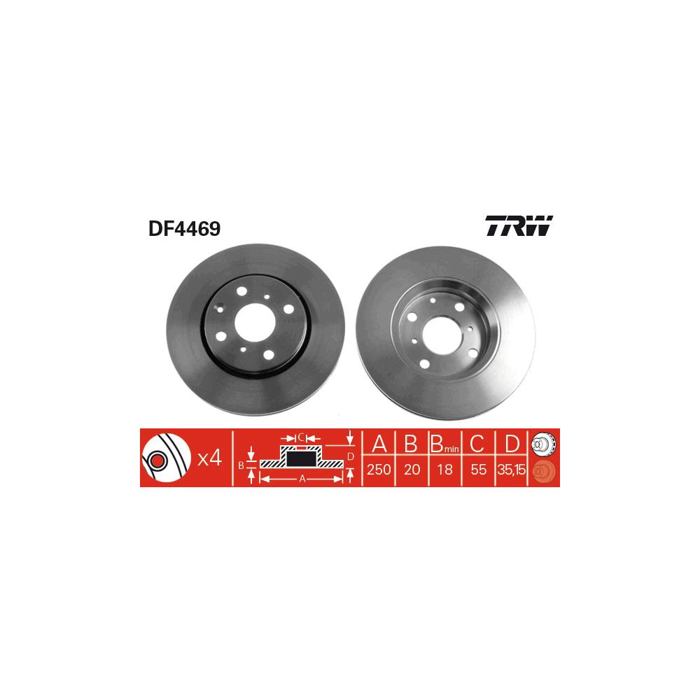 Disc frana fata TRW DF4469