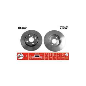 Disc frana fata TRW DF4469