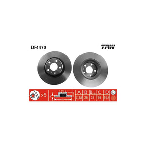 Disc frana fata TRW DF4470