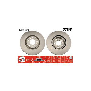 Disc frana fata TRW DF4476