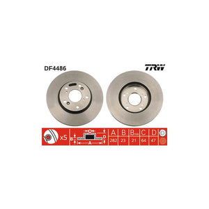 Disc frana fata TRW DF4486