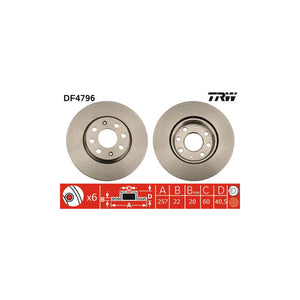 Disc frana fata TRW DF4796