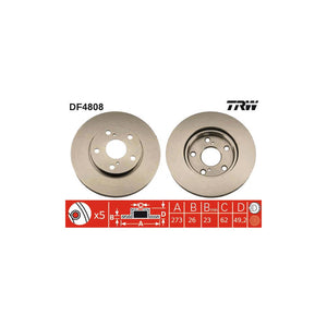 Disc frana fata TRW DF4808