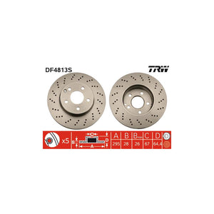 Disc frana fata TRW DF4813S