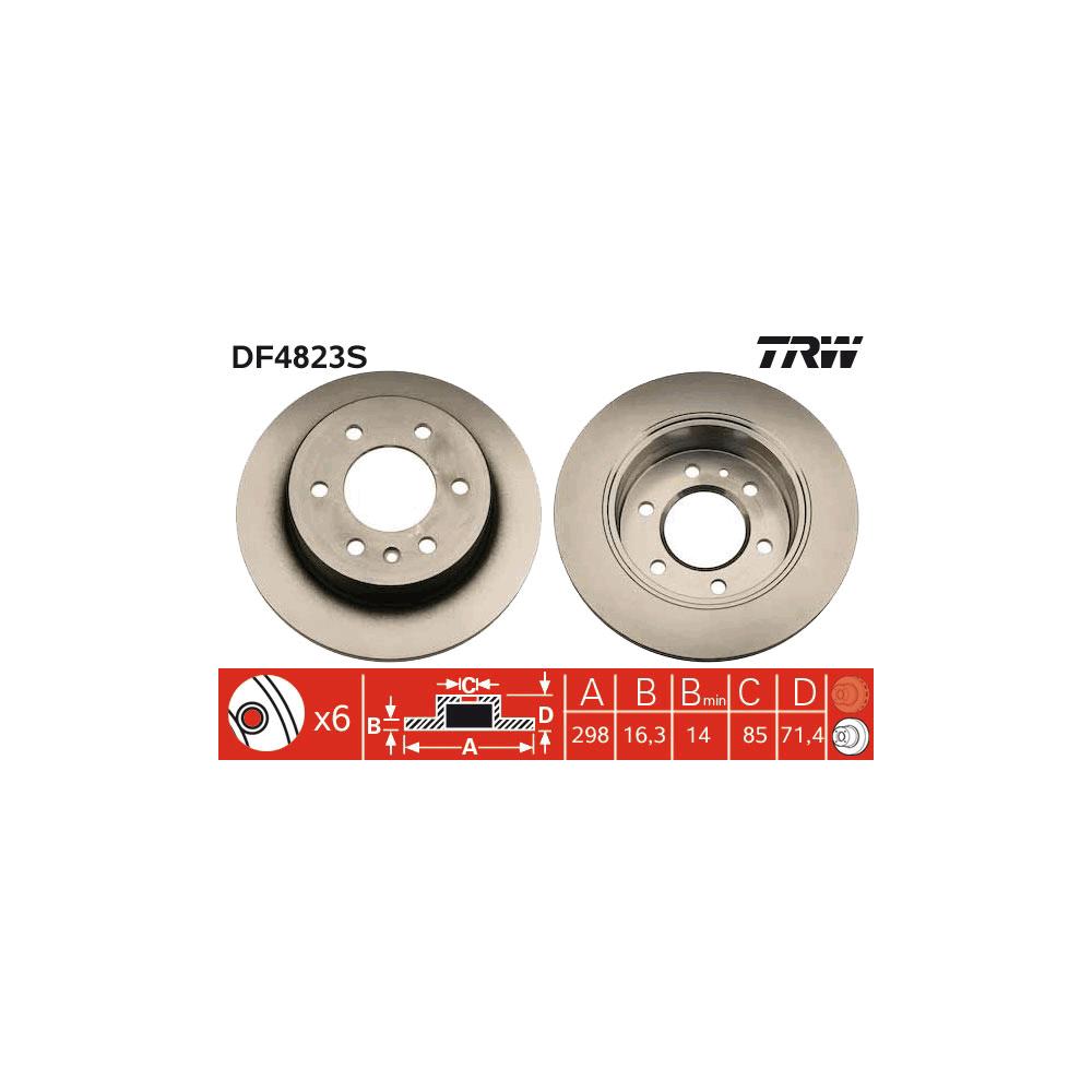 Disc frana spate TRW DF4823S