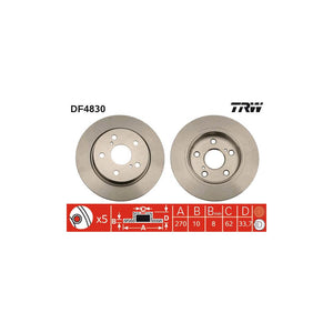 Disc frana spate TRW DF4830