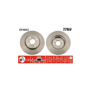 Disc frana fata TRW DF4842