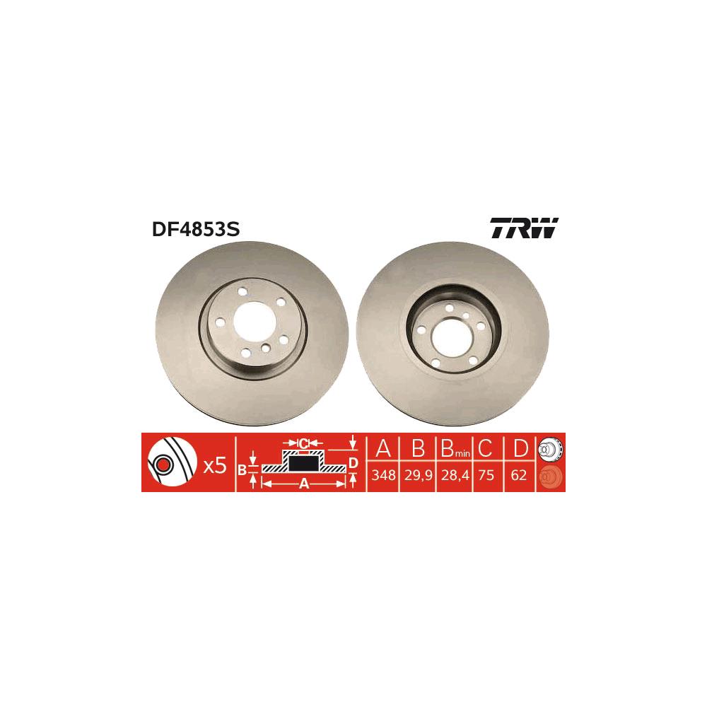 Disc frana fata TRW DF4853S