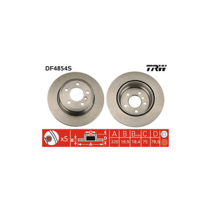 Disc frana spate TRW DF4854S