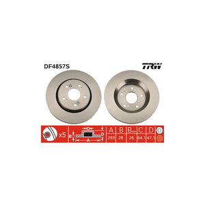 Disc frana fata TRW DF4857S