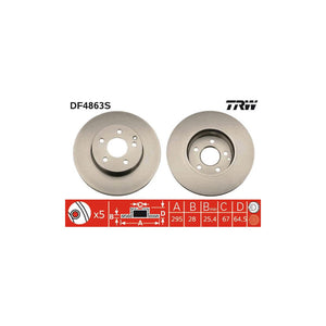 Disc frana fata TRW DF4863S