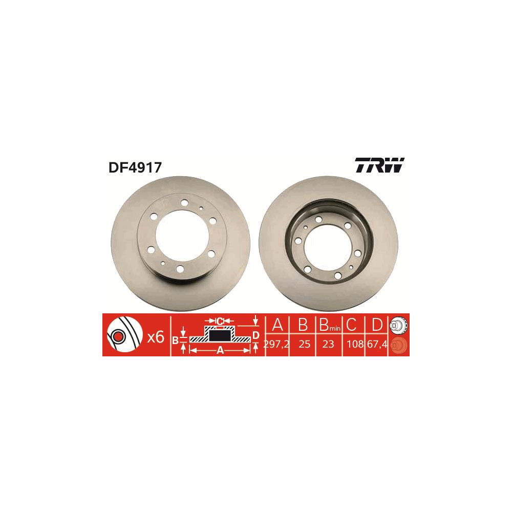 Disc frana fata TRW DF4917
