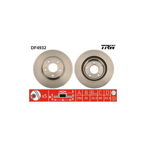 Disc frana fata TRW DF4932