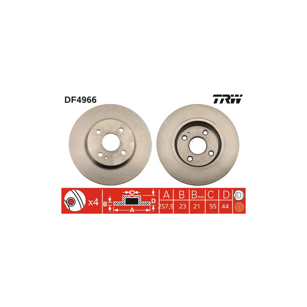 Disc frana fata TRW DF4966