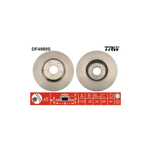 Disc frana fata TRW DF4989S