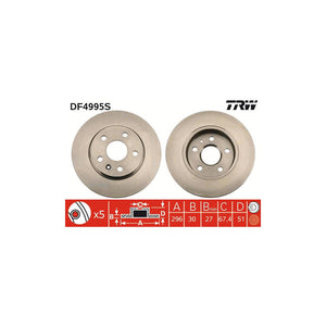 Disc frana fata TRW DF4995S