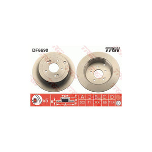 Disc frana spate TRW DF6690