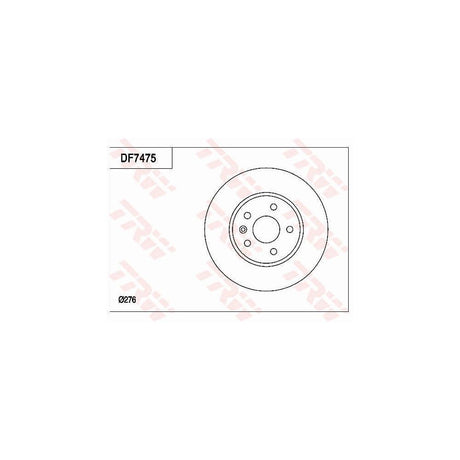 Disc frana fata TRW DF7475