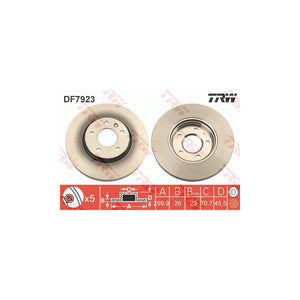 Disc frana fata TRW DF7923