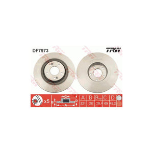Disc frana fata TRW DF7973