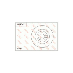 Disc frana fata TRW DF8043