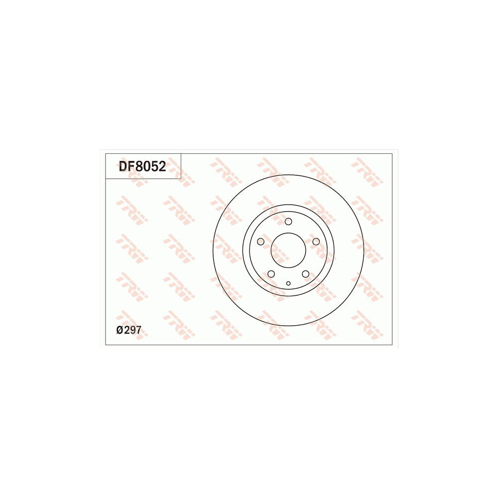 Disc frana fata TRW DF8052