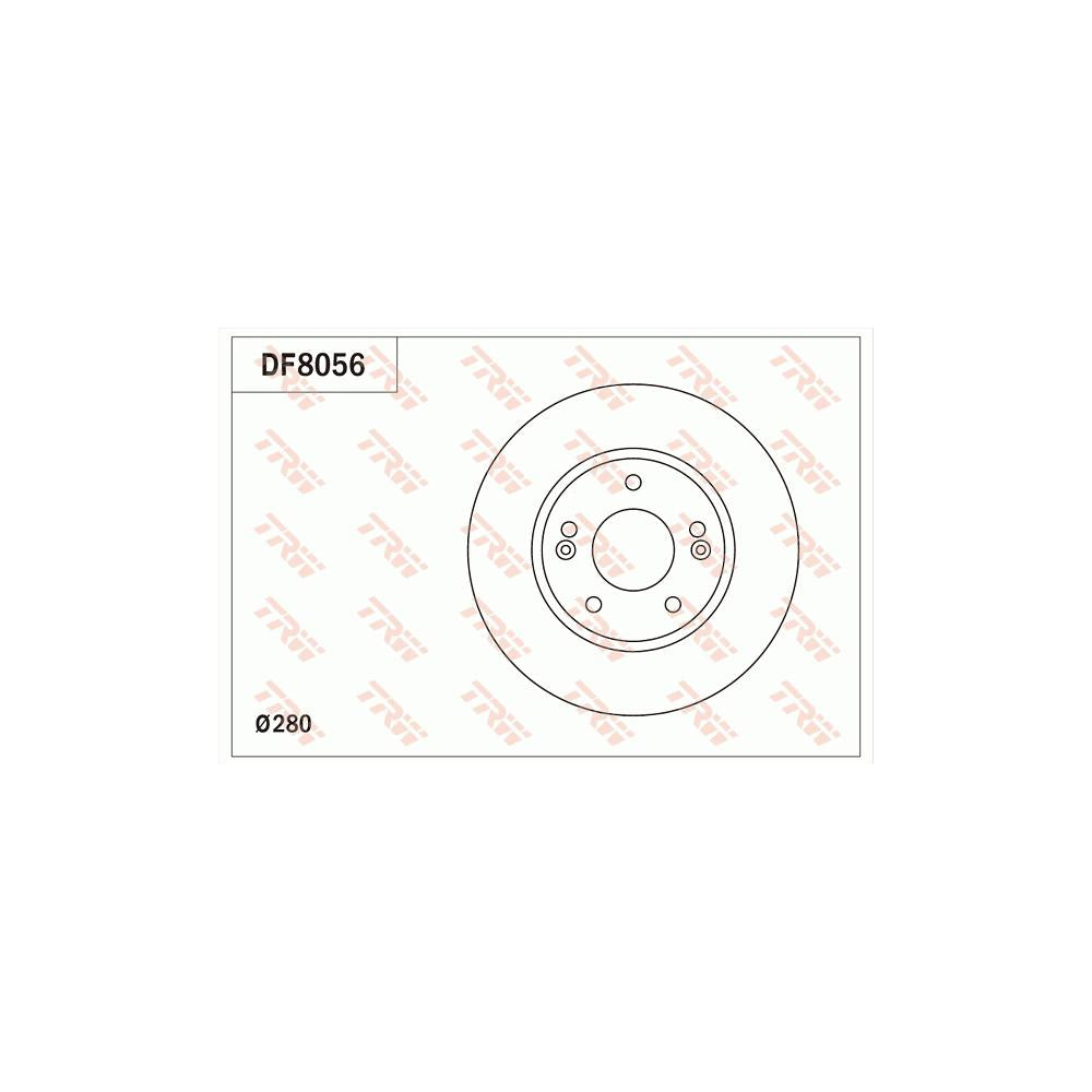 Disc frana fata TRW DF8056