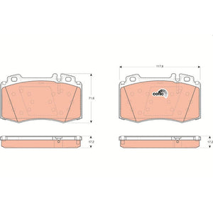 Set placute frana fata TRW GDB1454
