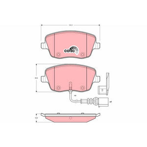Set placute frana fata TRW GDB1472