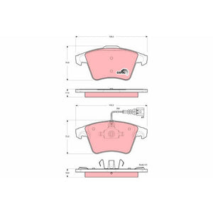 Set placute frana fata TRW GDB1556