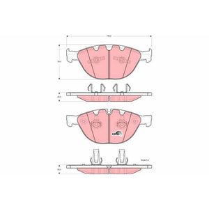 Set placute frana fata TRW GDB1558