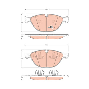 Set placute frana fata TRW GDB1728