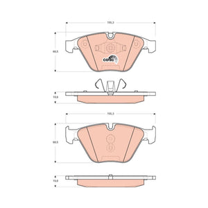 Set placute frana fata TRW GDB1729