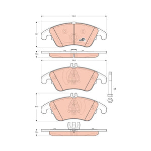 Set placute frana fata TRW GDB1737
