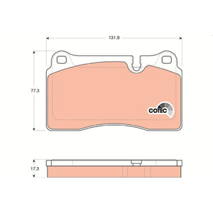 Set placute frana fata TRW GDB1743