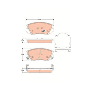 Set placute frana fata TRW GDB1782