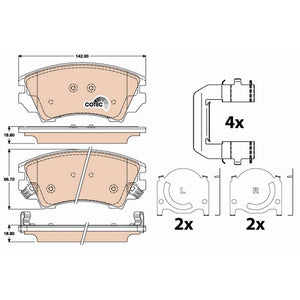 Set placute frana fata TRW GDB1783