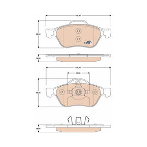 Set placute frana fata TRW GDB1787