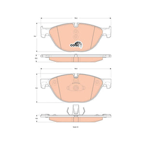 Set placute frana fata TRW GDB1838