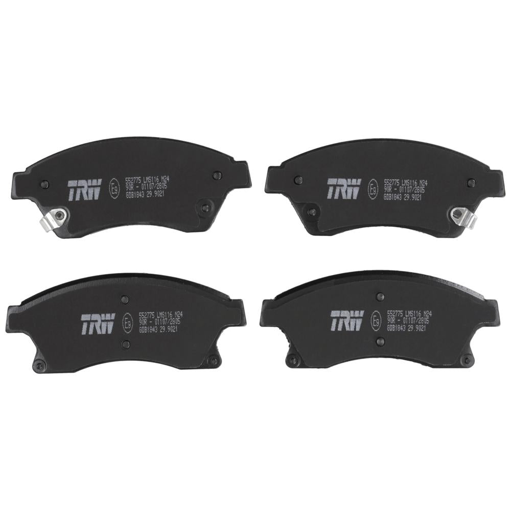 Set placute frana fata TRW GDB1843