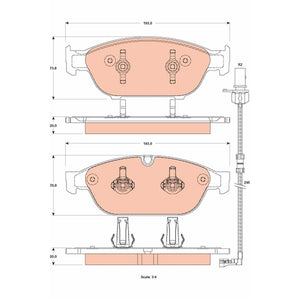 Set placute frana fata TRW GDB1883
