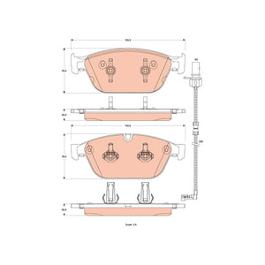 Set placute frana fata TRW GDB1884