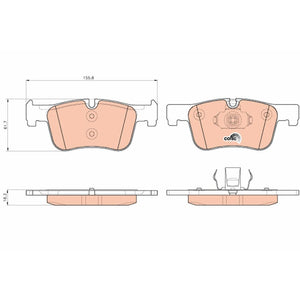 Set placute frana fata TRW GDB1934