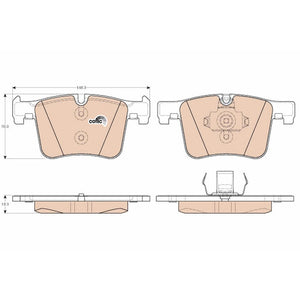 Set placute frana fata TRW GDB1942