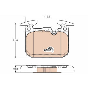 Set placute frana fata TRW GDB1943