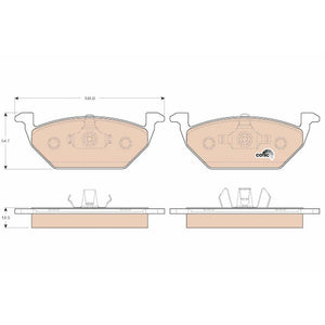 Set placute frana fata TRW GDB1984