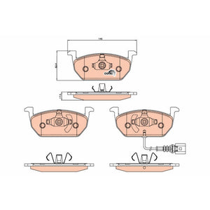 Set placute frana fata TRW GDB2080