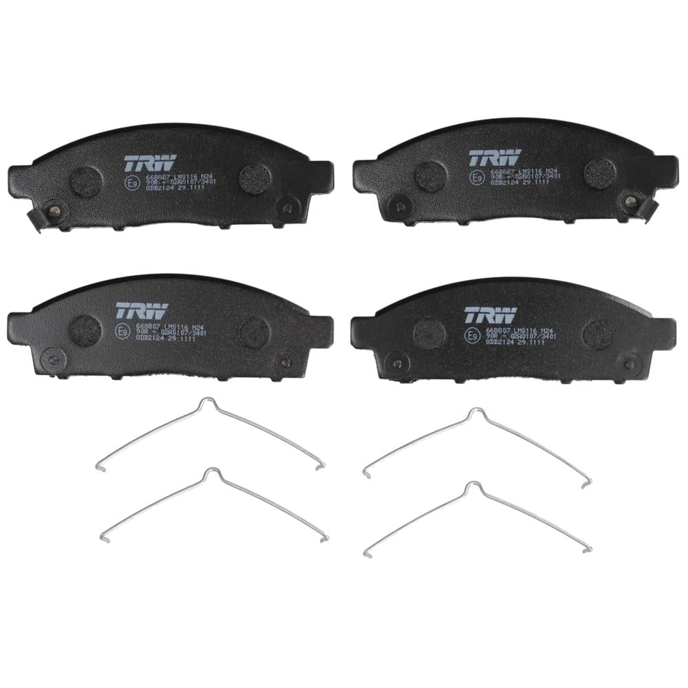 Set placute frana fata TRW GDB2124