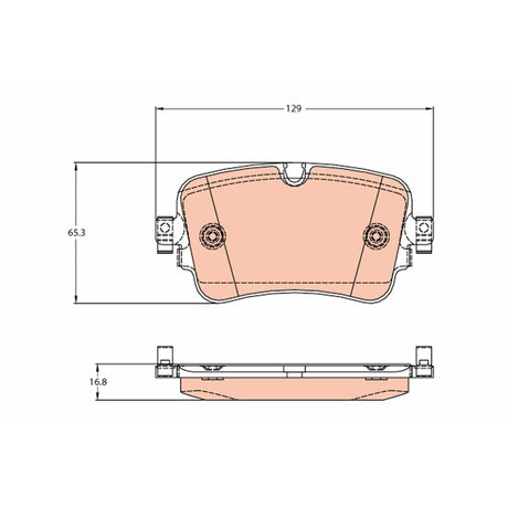 Set placute frana spate TRW GDB2131