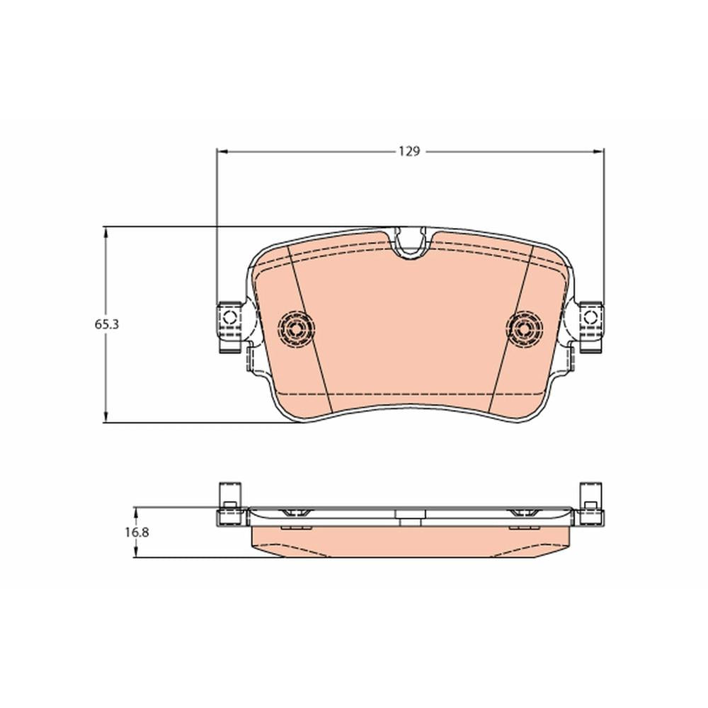Set placute frana spate TRW GDB2131